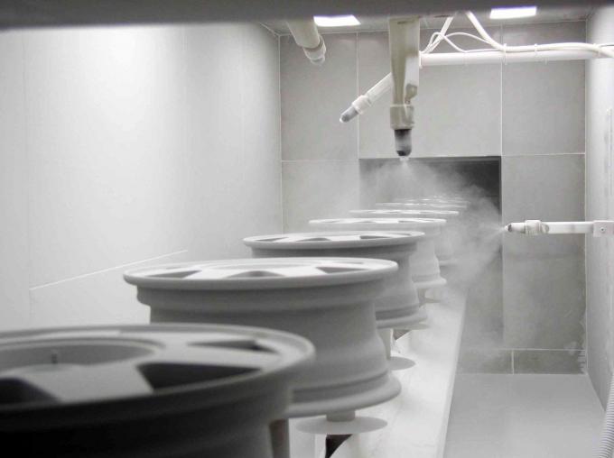 1.2g/cm3 Acrylic Clear Powder Coat 180 Degree Cure Wheel Hub Cover